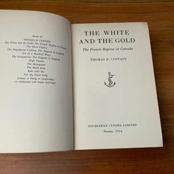 VINTAGE BOOK - THE WHITE AND THE GOLD by THOMAS B. COSTAIN 1954 - Picture 3 of 6